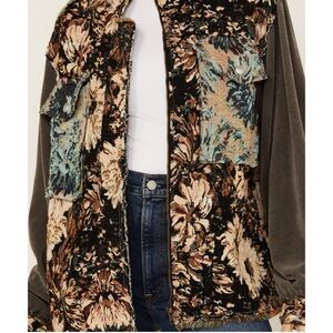 POL Multicolor Floral Jacket Oversized Size S
